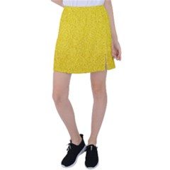 Bright Yellow Crunchy Sprinkles Tennis Skirt by nateshop