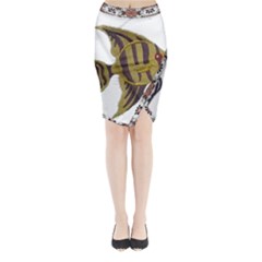 Im Fourth Dimension Colour 75 Midi Wrap Pencil Skirt by imanmulyana