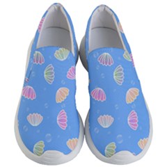 Seashell Clam Pattern Art Design Women s Lightweight Slip Ons