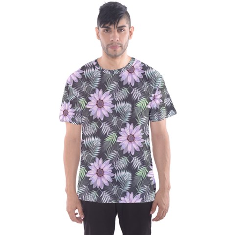 Flower Petal Spring Watercolor Men s Sport Mesh Tee by Ravend