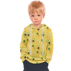 Pineapple Banana Fruit Pattern Kids  Overhead Hoodie by Wegoenart