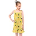 Pineapple Banana Fruit Pattern Kids  Overall Dress View1