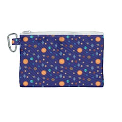 Space Sun Mercury Venus Earth Planet Galaxy Canvas Cosmetic Bag (medium) by Wegoenart