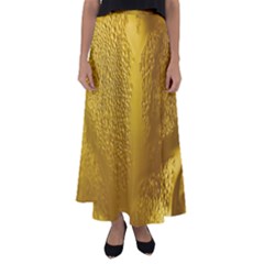 Beer Drink Glass Yellow Cup Bar Flared Maxi Skirt by Wegoenart