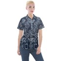 Internet Planet Drink Computer Women s Short Sleeve Pocket Shirt View1