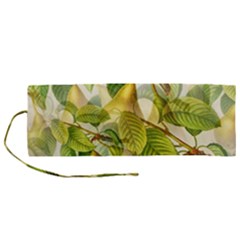 Pear Fruit Tree Organic Pattern Roll Up Canvas Pencil Holder (m) by Wegoenart