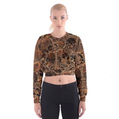 Fractal Render 3d Honeycomb Cropped Sweatshirt by Wegoenart