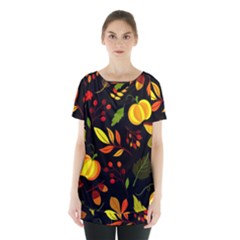 Pumpkin Fall Autumn October Skirt Hem Sports Top