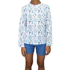 Vaccine Syringe Disinfection Kids  Long Sleeve Swimwear by Wegoenart