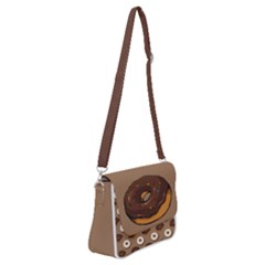 Donut Shoulder Bag With Back Zipper by flowerland