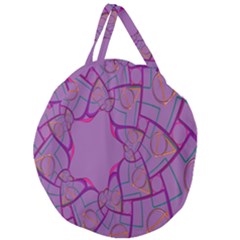 Abstract-1 Giant Round Zipper Tote by nateshop