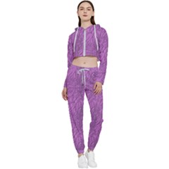 Background-17 Cropped Zip Up Lounge Set by nateshop