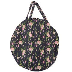 Background-roses Giant Round Zipper Tote by nateshop