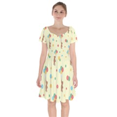 Bear 2 Short Sleeve Bardot Dress