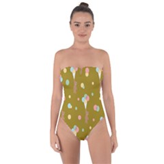 Bear 3 Tie Back One Piece Swimsuit by nateshop