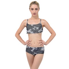 Camouflage Layered Top Bikini Set by nateshop