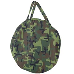 Camouflage-1 Giant Round Zipper Tote by nateshop