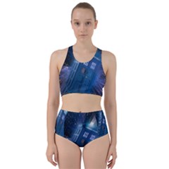 Doctor Who Tardis Racer Back Bikini Set