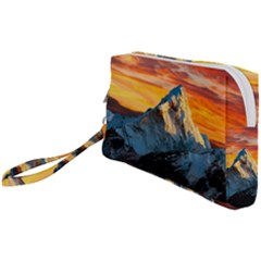 Himalaya Mountains Landscape  Nature Wristlet Pouch Bag (small) by danenraven