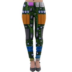 Illustration Motherboard Pc Computer Lightweight Velour Leggings by danenraven