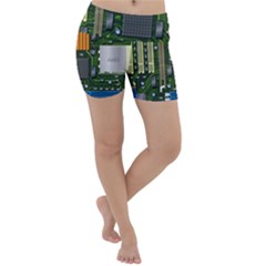 Illustration Motherboard Pc Computer Lightweight Velour Yoga Shorts by danenraven