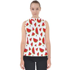 Fruit Mock Neck Shell Top by nateshop