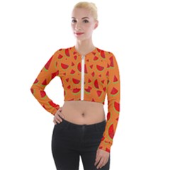 Fruit 2 Long Sleeve Cropped Velvet Jacket by nateshop