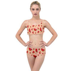 Fruit-water Melon Layered Top Bikini Set by nateshop