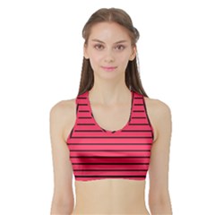 Colors,lines Sports Bra With Border by nateshop