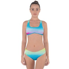 Watercolor Criss Cross Bikini Set by nateshop