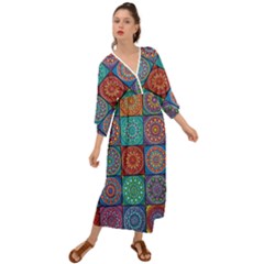 Mandala Art Grecian Style  Maxi Dress by nateshop