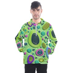 Blob Ring Circle Abstract Men s Half Zip Pullover by Wegoenart