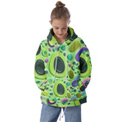 Blob Ring Circle Abstract Kids  Oversized Hoodie by Wegoenart