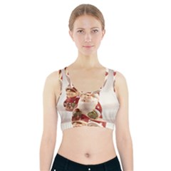 Christmas Figures4 Sports Bra With Pocket by artworkshop