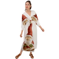 Christmas Figures 8 Grecian Style  Maxi Dress by artworkshop