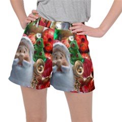 Red Santa Ripstop Shorts by artworkshop