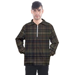 Plaid Men s Half Zip Pullover by nateshop