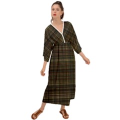 Plaid Grecian Style  Maxi Dress by nateshop