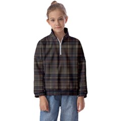 Plaid Kids  Half Zip Hoodie by nateshop