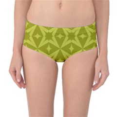 Seamless-pattern Mid-waist Bikini Bottoms by nateshop