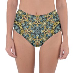 Tile (2) Reversible High-waist Bikini Bottoms by nateshop