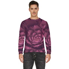 Fractal Blossom Flower Bloom Men s Fleece Sweatshirt