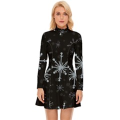 The Most Beautiful Stars Long Sleeve Velour Longline Dress by ConteMonfrey