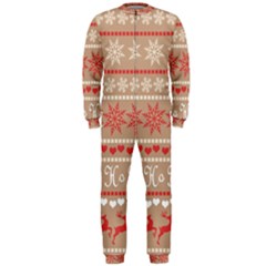 Christmas-pattern-background Onepiece Jumpsuit (men) by nateshop