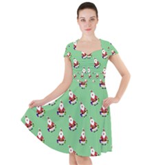 Christmas-santaclaus Cap Sleeve Midi Dress by nateshop