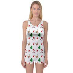 Christmas-santaclaus One Piece Boyleg Swimsuit by nateshop