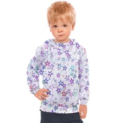 Christmasstars-003 Kids  Hooded Pullover by nateshop