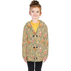 Pattern-santa Kids  Double Breasted Button Coat by nateshop