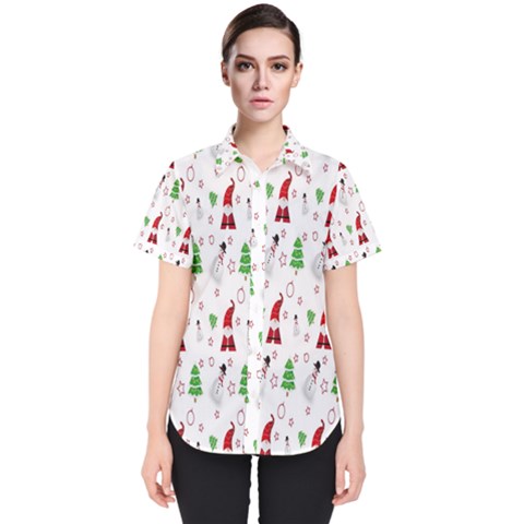 Santa-claus Women s Short Sleeve Shirt by nateshop