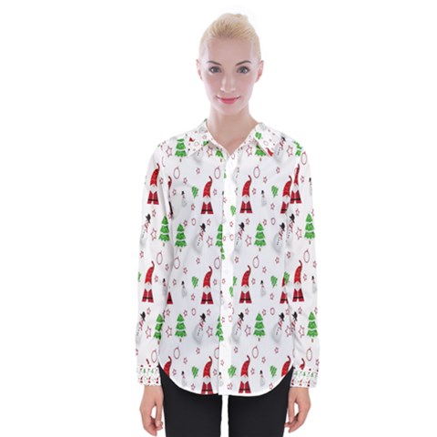 Santa-claus Womens Long Sleeve Shirt by nateshop